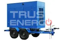 Дизельный генератор ТСС АД-64C-Т400-1РПМ15 на прицепе