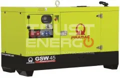 Дизельный генератор Pramac GSW 45 P В кожухе с АВР